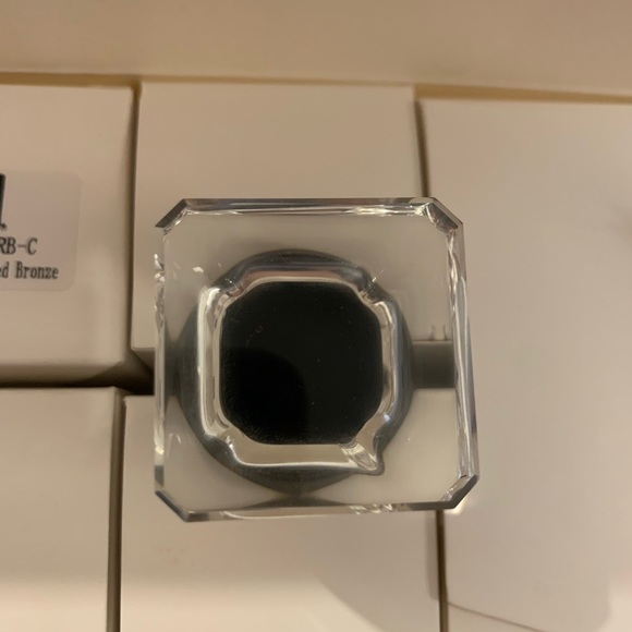 New Crystal Dresser Knobs Oil Rubbed Bronze Set 15 - Picture 2 of 3